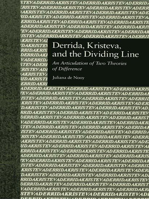 cover image of Derrida, Kristeva, and the Dividing Line